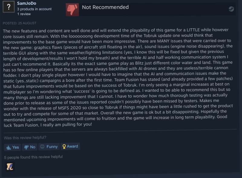 DWT bad review