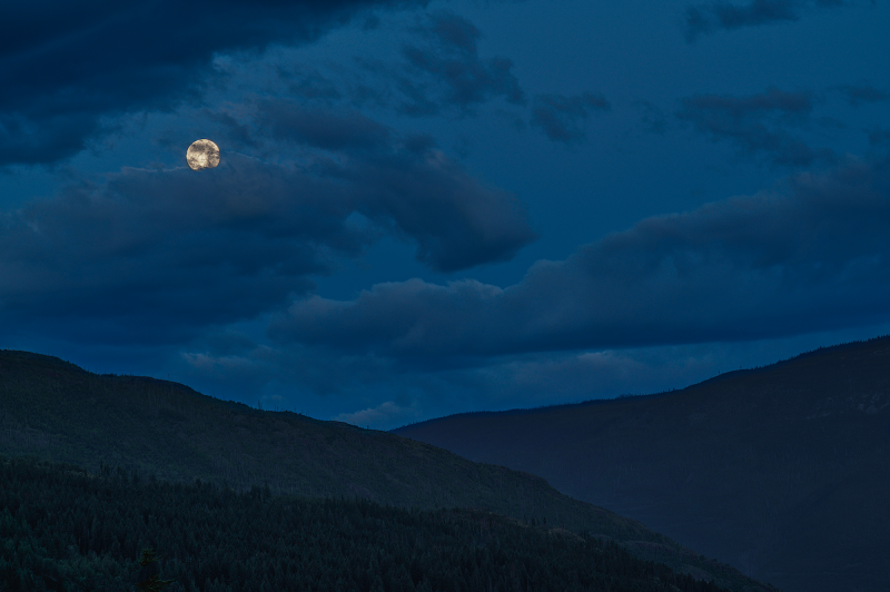 Blue Morning Moon