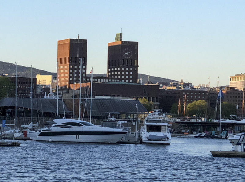 Oslo City Hall and harbor