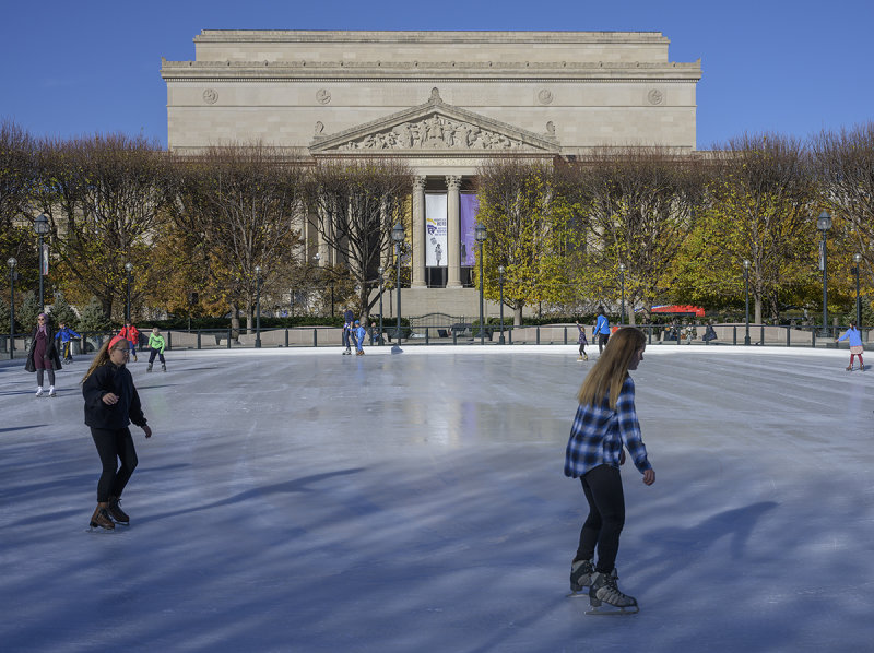 Ice skating and the National Archives