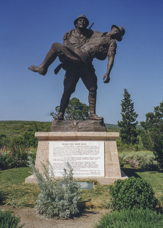 Commemoration of a Turkish soldiers compassion and bravery