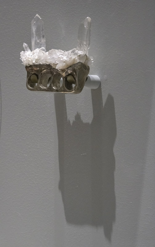 Devil Horns Crystal Brass Knuckles (Lefty), Deborah Baxter, 2015 