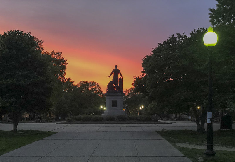 Abe Lincoln and the sunrise