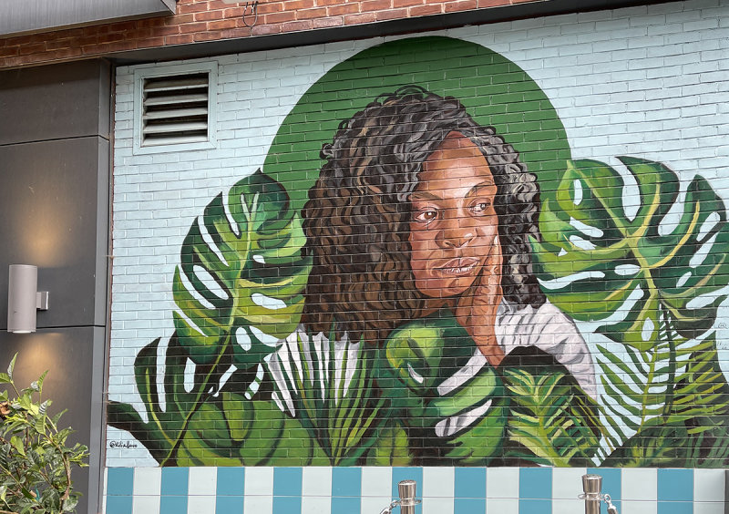 Restaurant mural