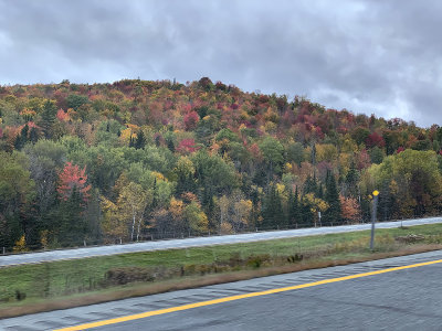 Driving by New Hampshire fall foliage