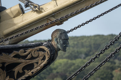 Figurehead on the bow of the Joseph Conrad