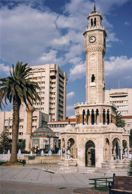 Izmirs famous clock tower