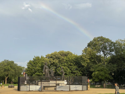 Mysterious rainbow over Lincoln Park