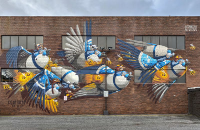 Untitled mural by Stom500
