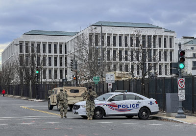 National Guardsmen at the Hart Senate Office Building