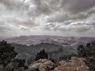 Grand Canyon Under Stormy Skies