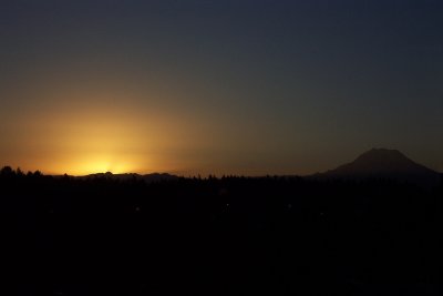 Sunrise and Mt. Ranier