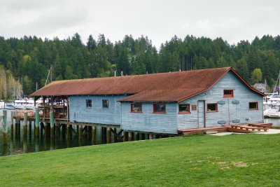 An old boathouse in Gig Harbor