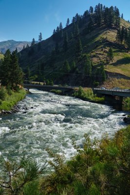 White water along the Payette River