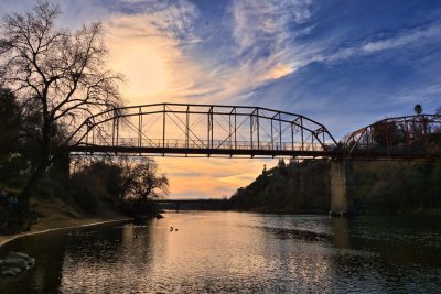 Along the American River this afternoon