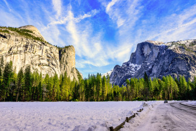 North Dome, Washington Column and Half Dome
