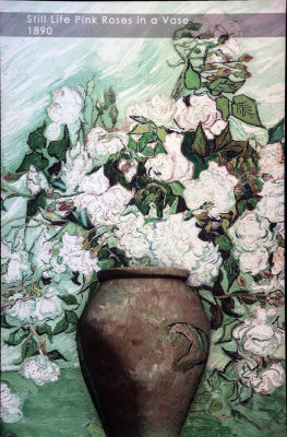 Still Life Pink Roses in a Vase, 1890
