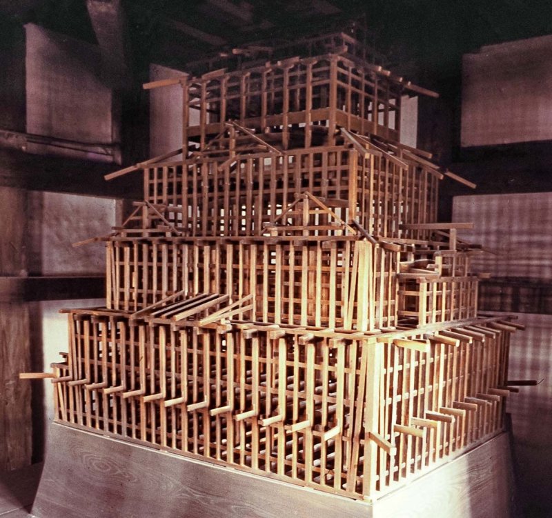 Himeji castle; the wood structure.