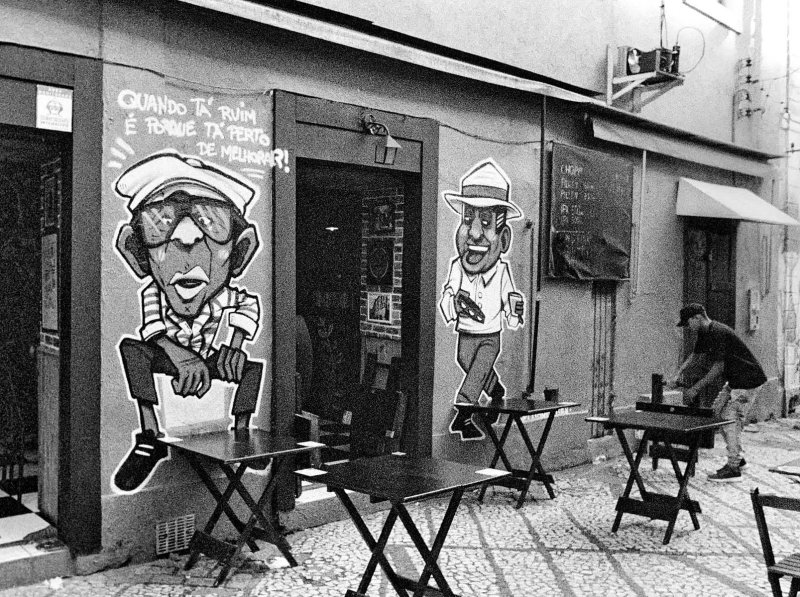 Popular restaurant at Tiradentes street.