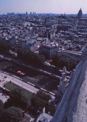 From the Notre Dame tour; the Quartier Latin and the Pantéon at top right. 