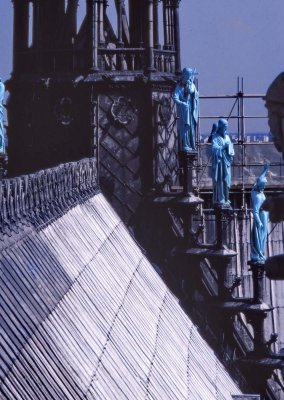 Notre Dame roof; the apostles. 