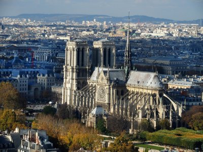 The Cathedral seen from the Zamanski Tour, Jussieu, Université Paris VI. 