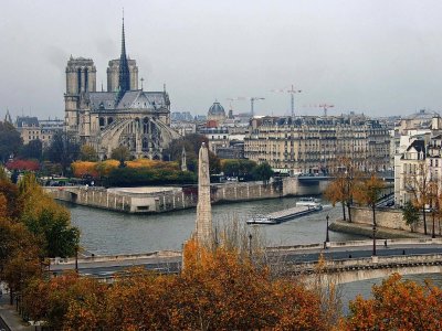 Notre Dame; Back View; (photography by Fahd Sultanem)