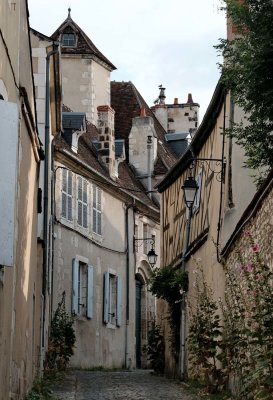 Bourges; the small streets.