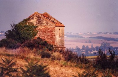 Le Lauragais, near Michel's house, at Pompertuzat (photo from slide; circa 1987-1997). 