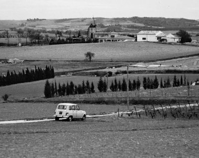Le Lauragais, near Michel's house (photo from slide; circa 1987-1997).
