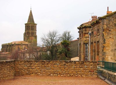 Church in a Lauragais' small village. 