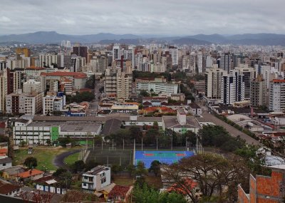 Florianpolis downtown; seen from Monte Serrat square.