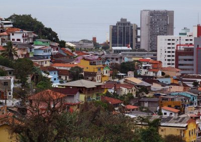 Florianpolis downtown; seen from Monte Serrat square.