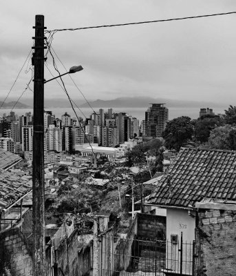 Florianpolis downtown; seen from Monte Serrat square.