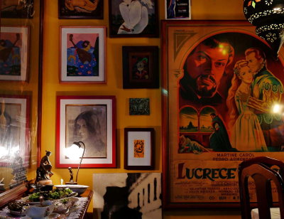 Gilberto and Carmen Lcia's house; the charming interior.