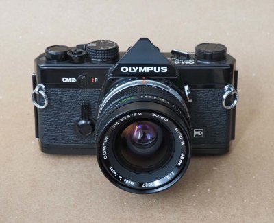 My favorite one: Olympus OM-2n; that is my most employed camera in the film era. 