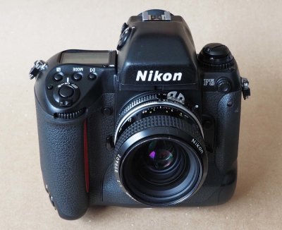 The mighty Nikon F5; considered, by many, as the most advanced professional film camera ever.