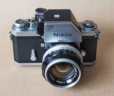 The Nikon F, with the Photomic FTn; one of the best cameras ever: solid, silent, robust and very precise. 