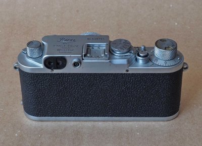 The Leica IIIf, back view. 