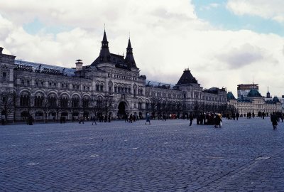 Moscow : the Red Square and the Goum Market.  
