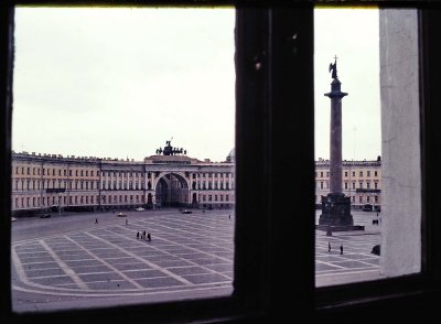 Leningrad : view from the Hermitage museum.