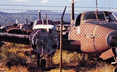 Tucson Museum ; a cemetery of aircrafts, too.