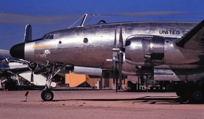 Tucson: the Lockheed Constalation, produced between 1943 and 1958; front part. 