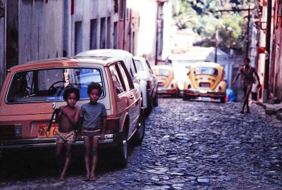 Salvador, Bahia; in the streets. 