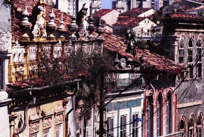 Salvador, Bahia; typical buildings.