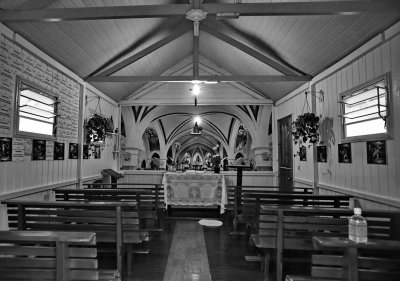Small church, called Igrejinha da Fé de Nossa Senhora Aparecida.