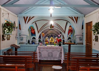 Small church, called Igrejinha da Fé de Nossa Senhora Aparecida.