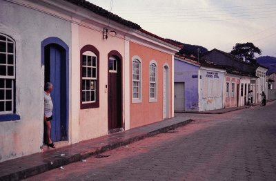 Ribeiro da Ilha (approx. 1985); Sr. Marivaldo at the door.  