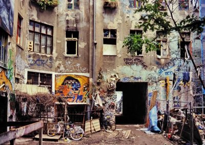 Interior of old buildings from Oriental Berlin (1997).