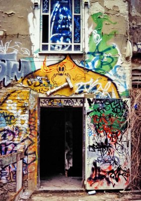 Interior of old buildings from Oriental Berlin (1997).